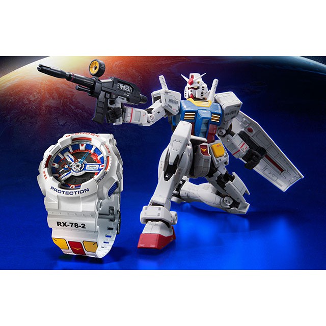 Casio G-Shock X Gundam’s 40th Anniversary Jam Tangan Anime GShock GA-110-TR7APRGD-RX782 GA110 Limited Edition