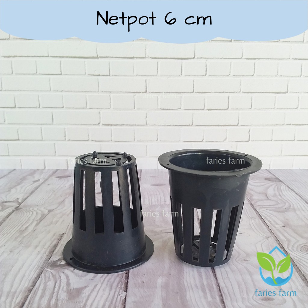 Netpot Hidroponik 6 cm hitam net pot 6cm