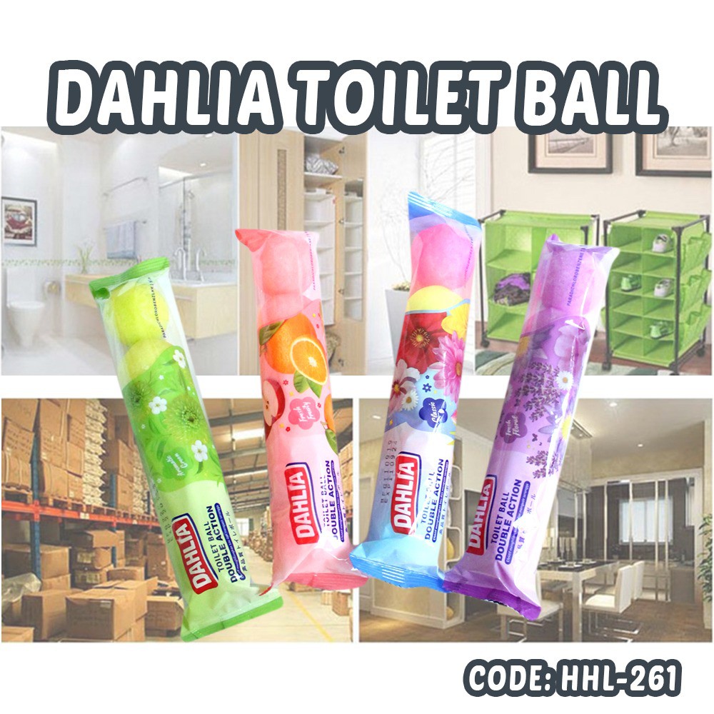 Dahlia Toilet Ball Kamper toilet color kapur barus kamar mandi penghilang bau tidak sedap pencegah serangga