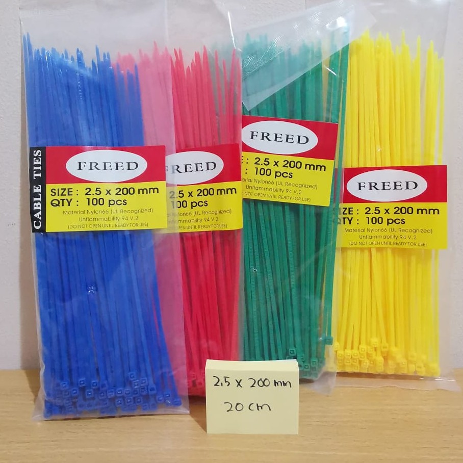 

KABEL TIES WARNA 20 CM - 2,5 X 200 MM FREED