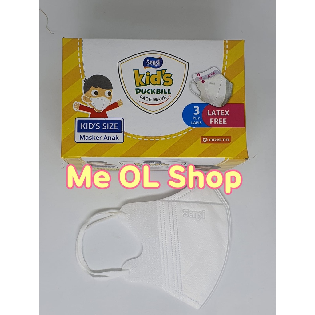 MASKER SENSI DUCKBILL KIDS SENSI DUCKBILL ANAK isi 40 Pcs/Box Original dan Emboss