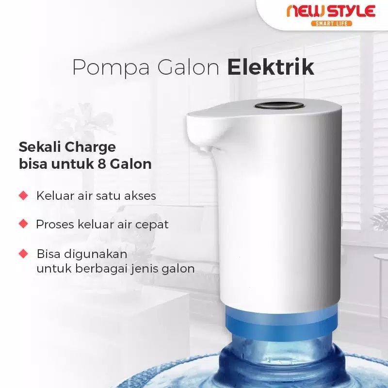MURAH MERIAH~Pompa Air Galon Elektrik Portable Vipoo V-2055 | FMS