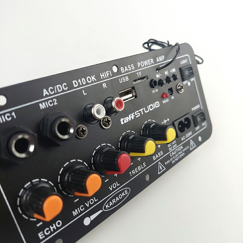 【siap】400W Amplifier Board Modul Subwoofer 8-12 Inci Bluetooth Amplifiers HIFI BASS Speaker AC 220V 12V 24V Penguat Bluetooth Digital Penguat Suara Stereo Papan Subwoofer Dual Mendukung USB TF Remote Control HIFI Penguat Daya Amplifier