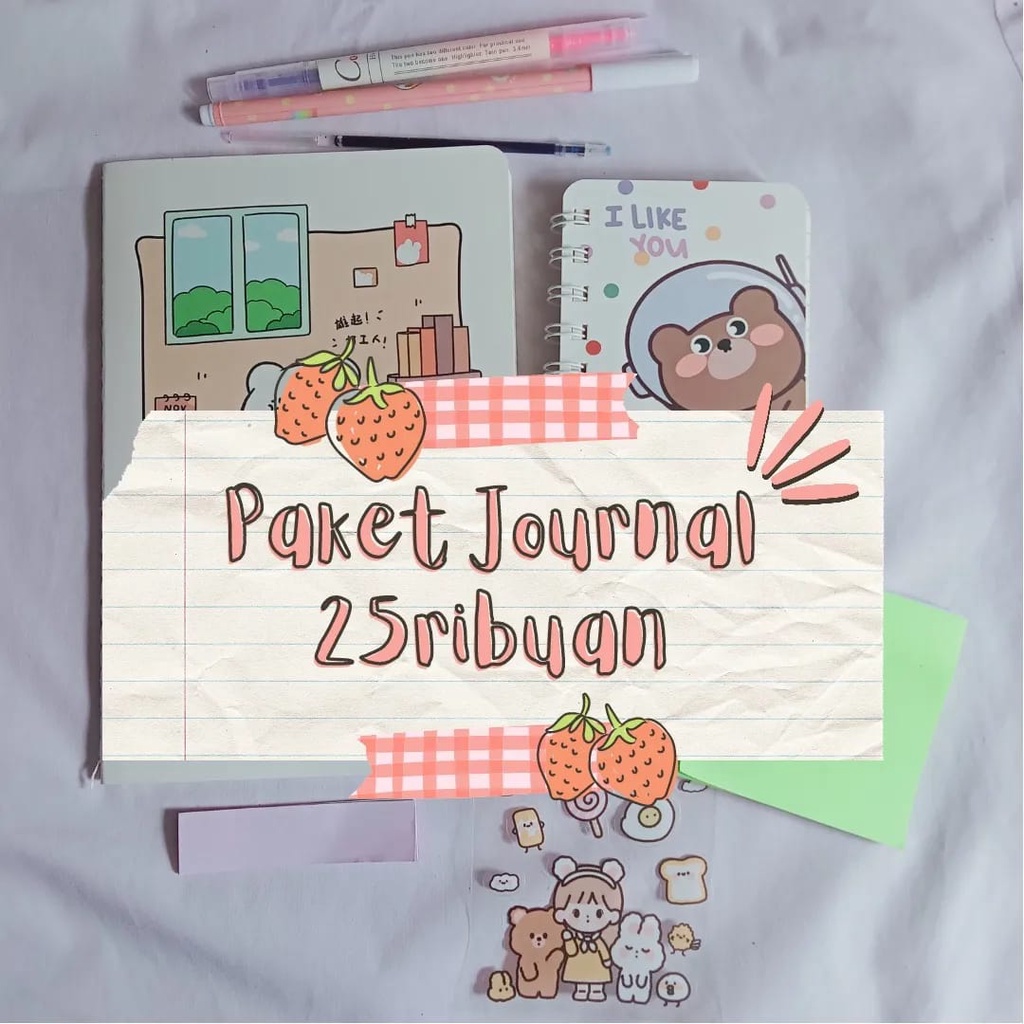 

PAKET JOURNAL AESTHETIC || STATIONERY SET LUCU || ALAT TULIS || PACKING KARDUS