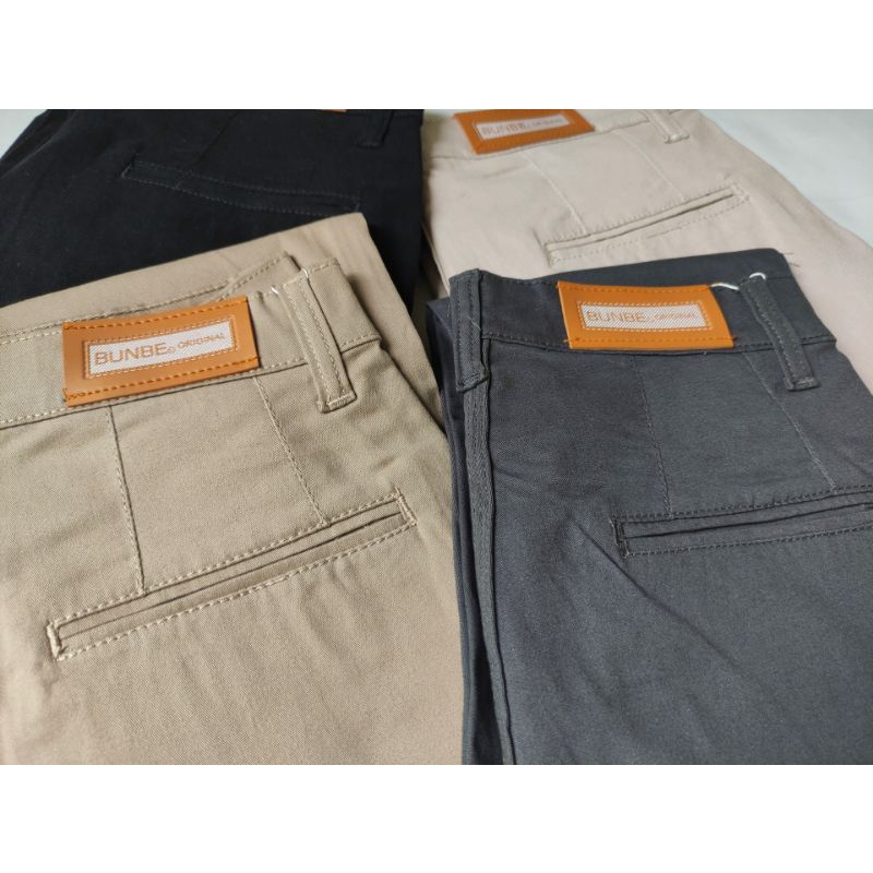 Bunbe - Celana Chino Panjang Slimfit Stretch Premium