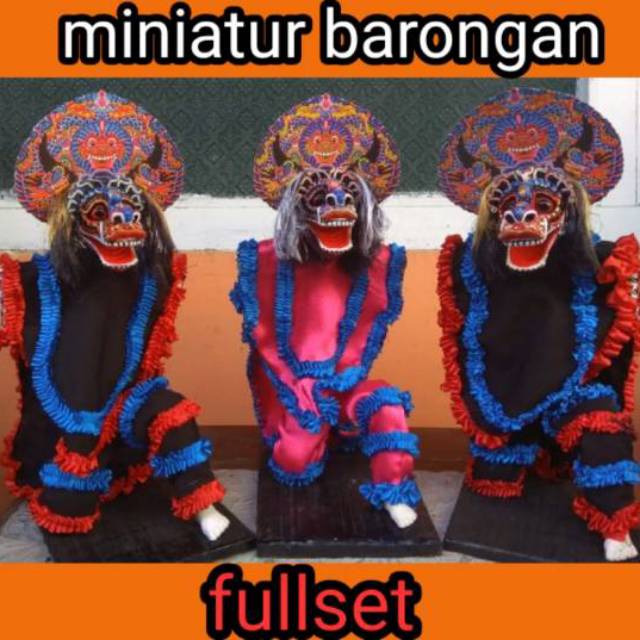 Miniatur barongan boneka karakter (HARAP DIBACA DISKRIPSI)