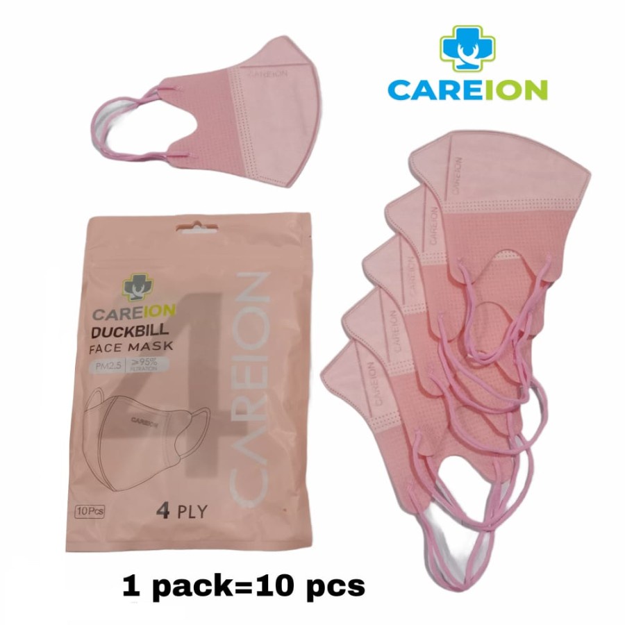 Masker Duck Bill Face Mask Careion Warna 3D Isi 10pc Masker Duckbill 4PLY Warna Warni Isi 10pc