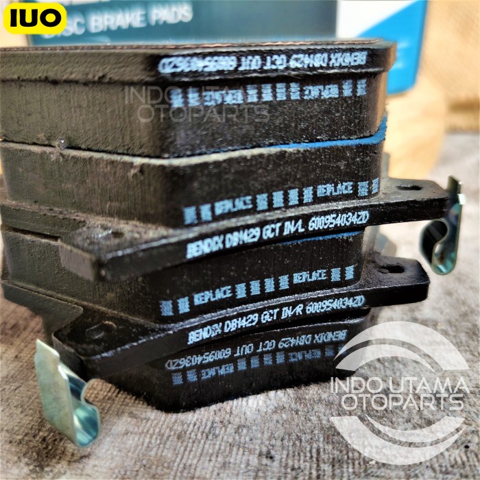 Kampas Rem Belakang Vios Corolla Altis BENDIX Brake Pad DB 1429 GCT