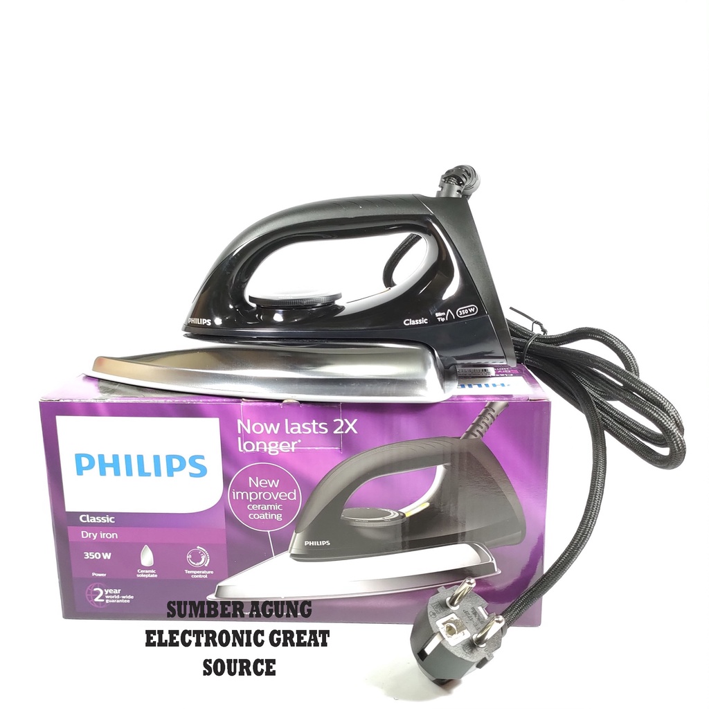 Philips HD1173 Setrika Baju Seterika 350W Awet Ceramic Coating Terbaru