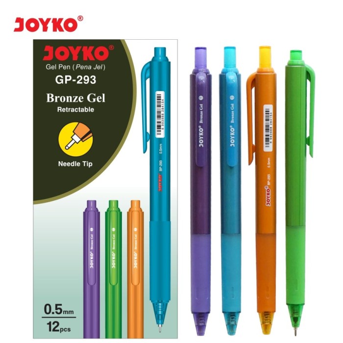 

CODES0X-43 Gel Pen / Pulpen Joyko GP-293 Bronze Gel 0.5 mm 1 Box 12 Pcs