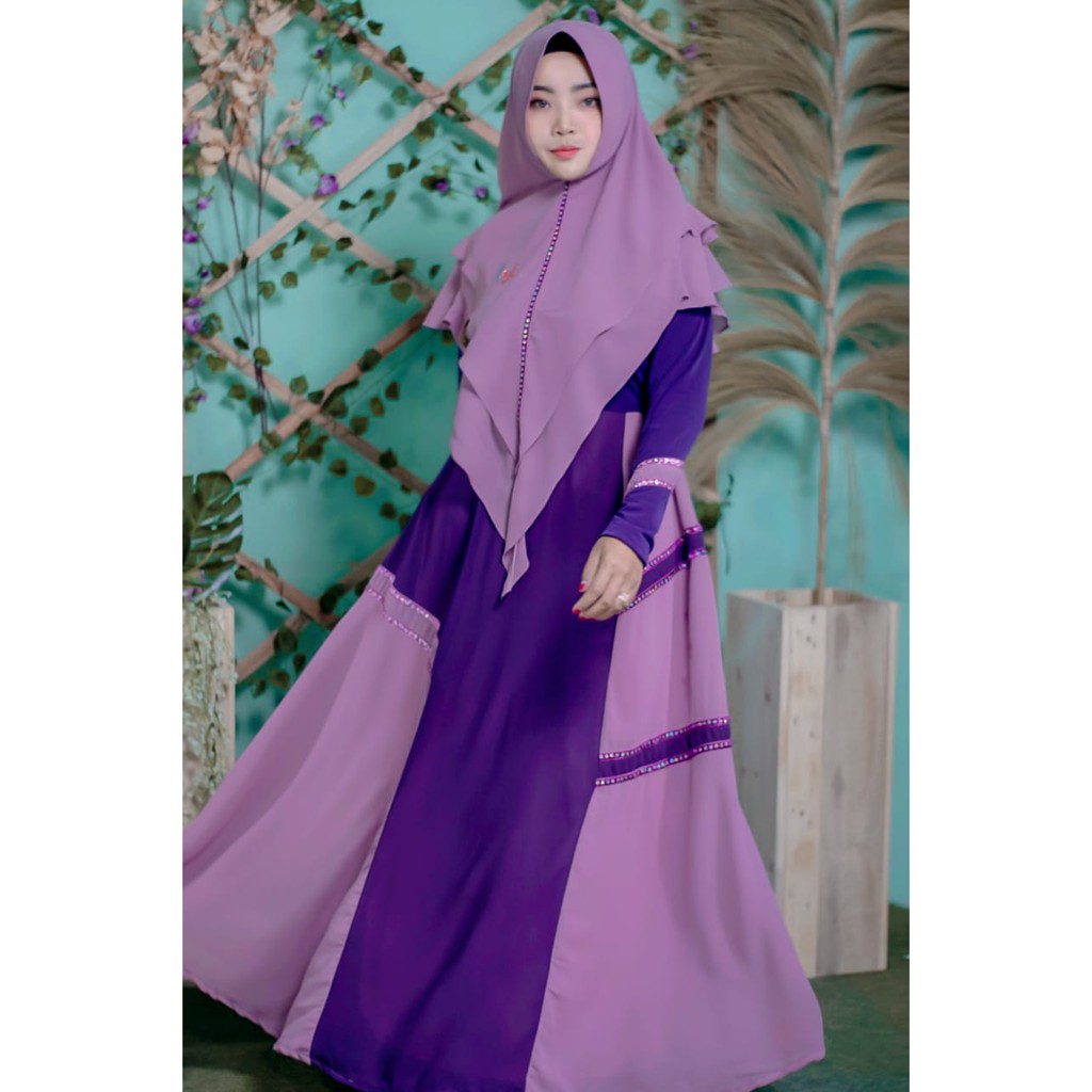 LILI SET - Gamis Muslim MEWAH dan ELEGAN ORIGINAL by AIFA BUTIK SYARI