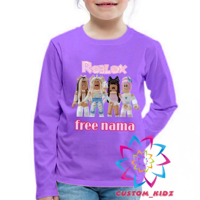 FREE NAMA KAOS ROBLOX TANGAN PANJANG