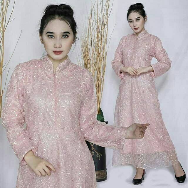 Alicya Tulle Pearl Dress Premium