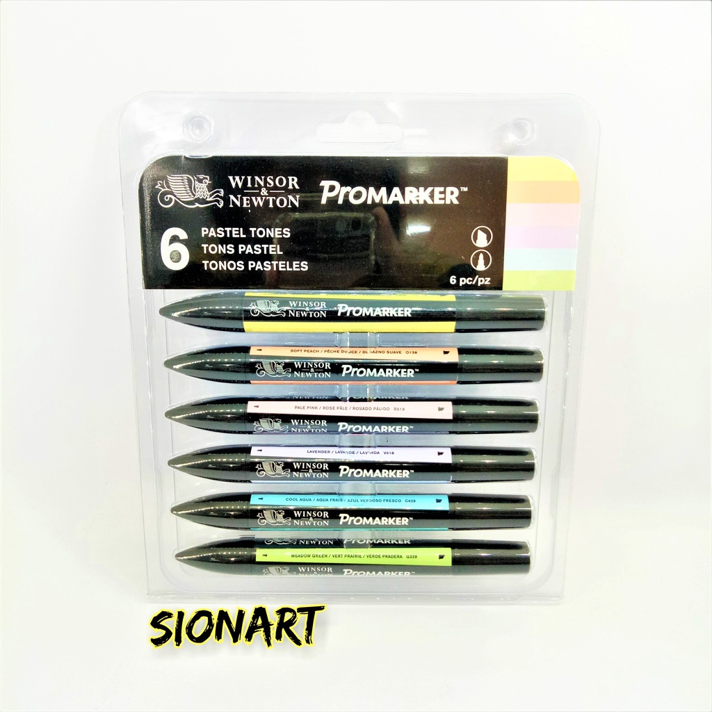 

Marker Winsor & Newton Promarker Set 12 Dual Point Pena Kuas Warna - SET 1