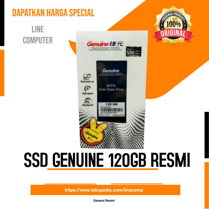 SSD Genuine 120gb sata 3 - SSD 120 gb 2,5"