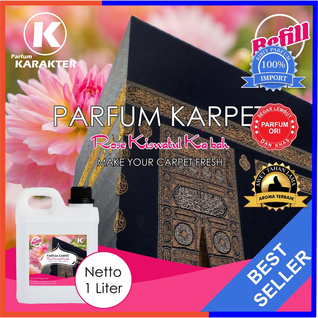 Parfum Karpet Kiswahtul kabah | Wangi Segar &amp; Tahan Lama | kemasan Refil 1 Liter | Bisa Cod | Terlaris