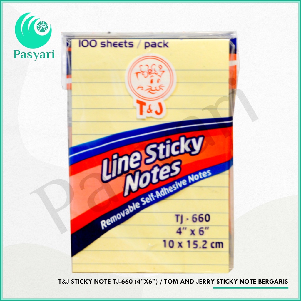 

T&J Sticky Note Tj-660 (4"X6") / Tom and Jerry Sticky Note Bergaris