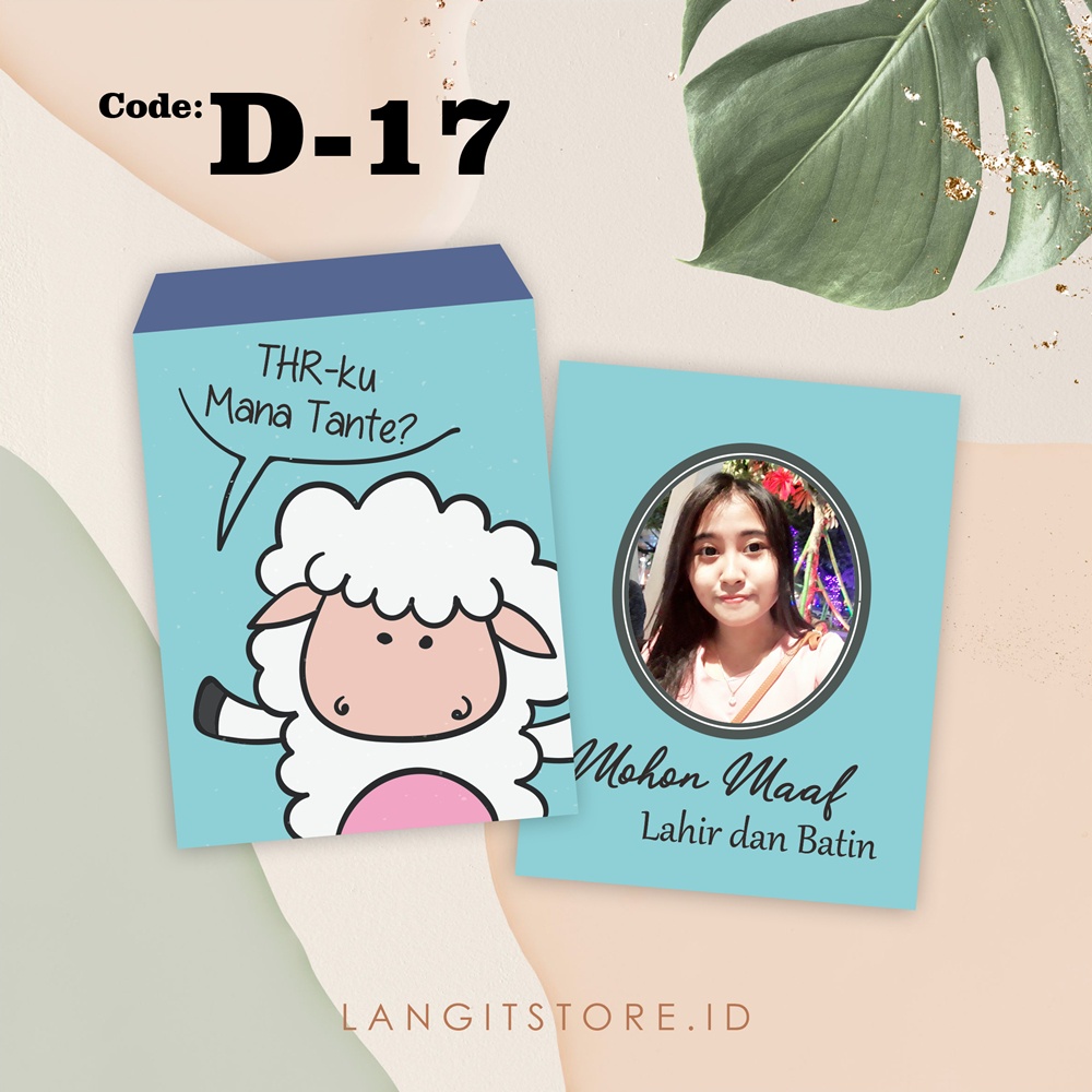 

D-17 AMPLOP LEBARAN / AMPLOP FOTO / AMPLOP CUSTOM / AMPLOP UNIK / ANGPAO LEBARAN / AMPLOP LUCU