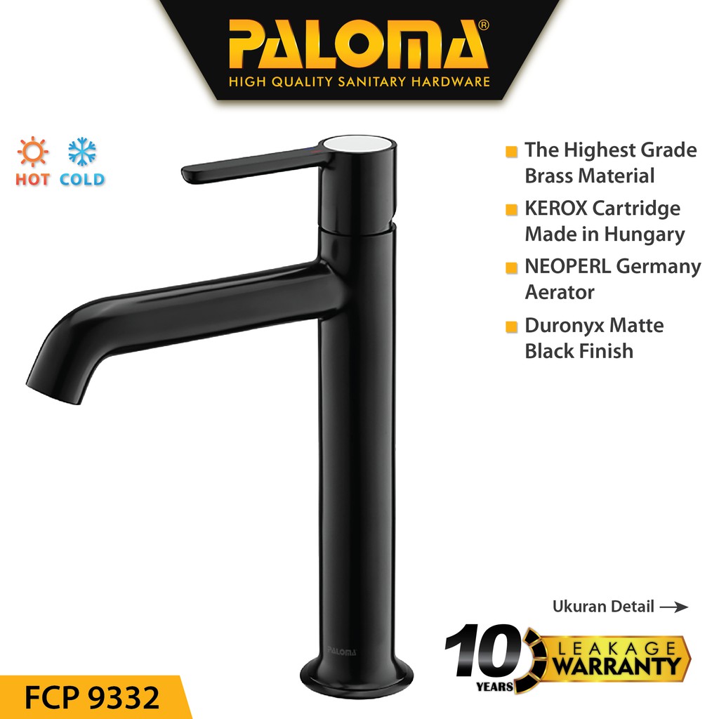 PALOMA FCP 9332 Keran Mixer Wastafel Cuci Tangan Panas Dingin Kran Air