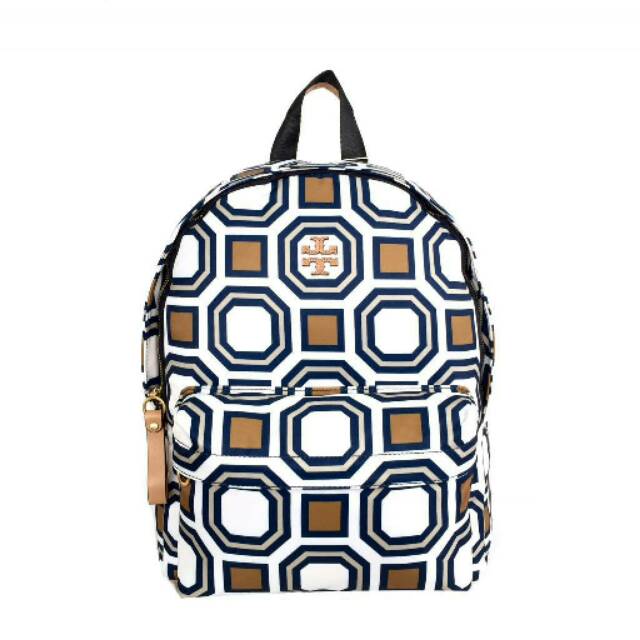 Tory Burch Printed Nylon Backpack Octagon tas original