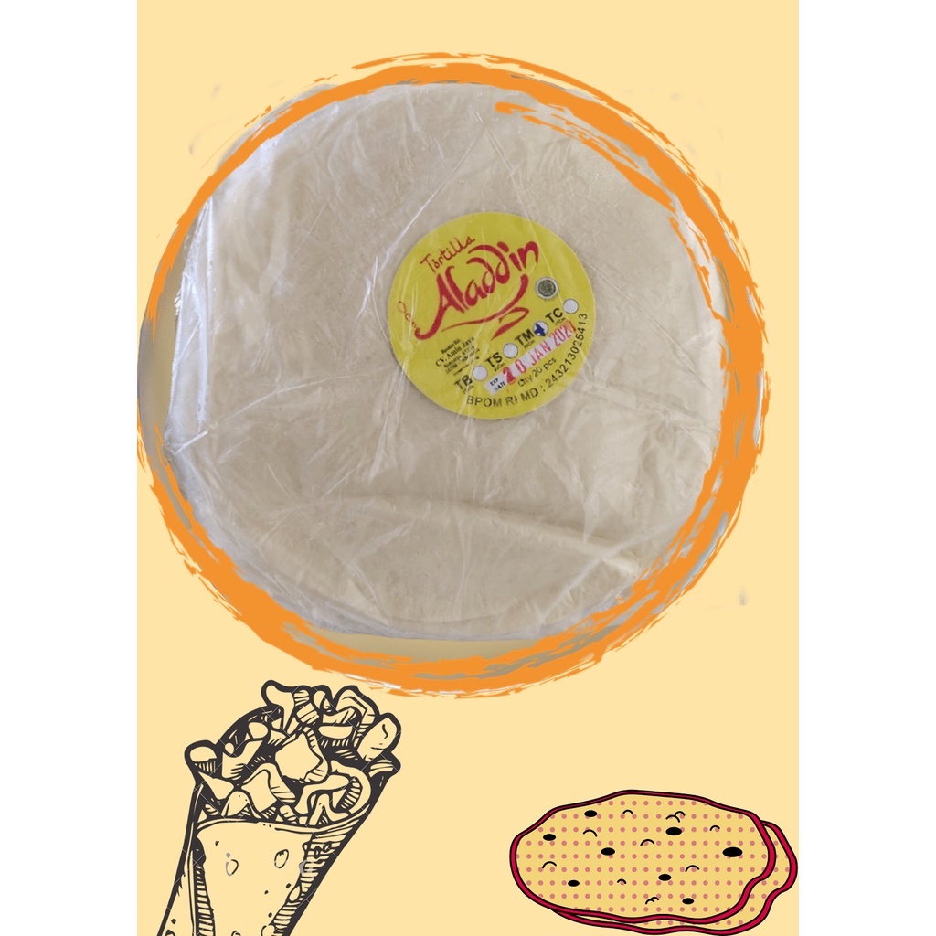 

Tortilla kebab Aladdin/Tamma medium isi 20