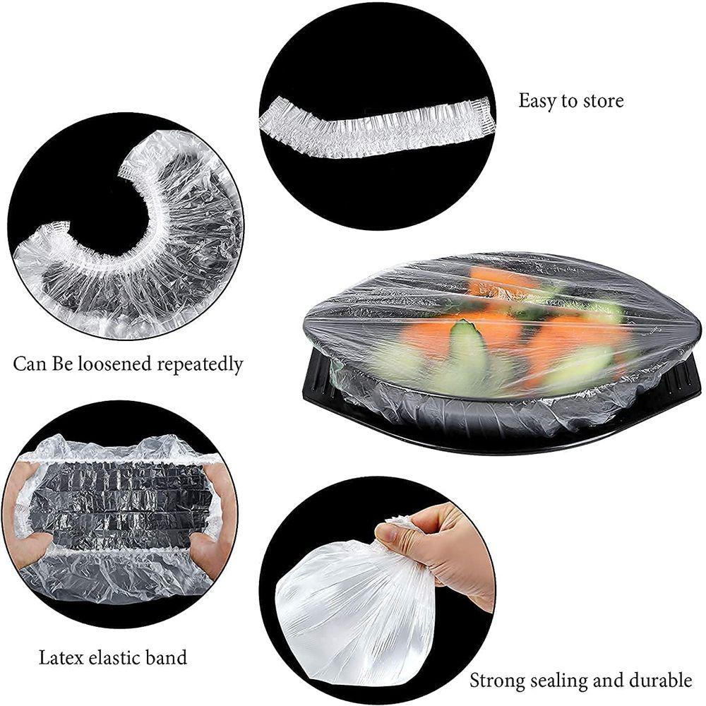 TOP Bowl Cover Reusable 100Pcs Food Fresh Reusable Stretch Suction Bulat Persegi Tutup Silikon