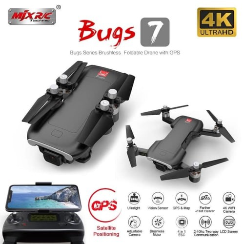 MJX Bugs 7 Bugs7 B7 GPS Drone With 4K 5G WiFi Camera Optical Flow
