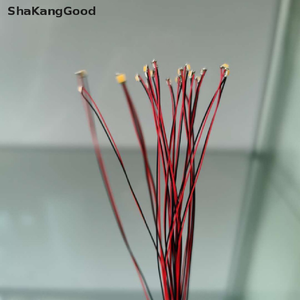 20pcs Lampu Dioda Led Pre-Soldered Micro Smd 0402 # 0603 # 0805 # 1206