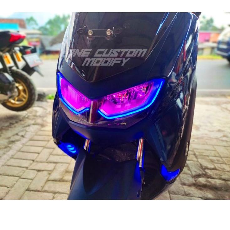 (PROMO JES34) LAMPU ALIS DRL BONUS DEVIL EYES ALL NEW NMAX 2020 2021 2022 LAMPU SENJA NMAX NEW NMAX 2020 2021 2022 LAMPU LED LAMPU LIS NEW NMAX 2021 LAMPU DEPAN ⁂