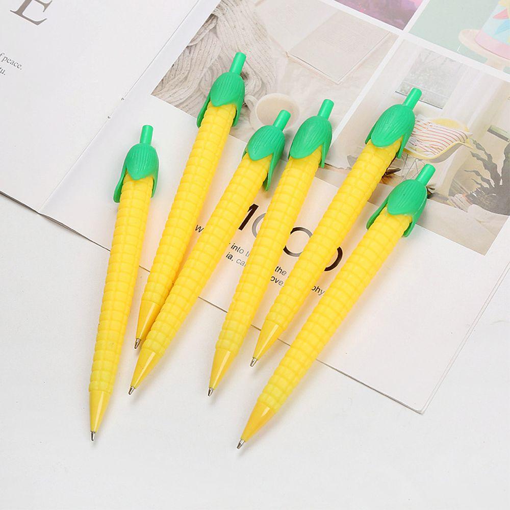 Pen Grip Pensil Mekanik Nanas Nyaman Wortel Kaktus Jagung Kartun Soft Gel Pen