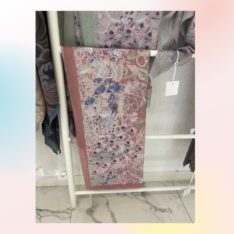 Buttonscarves ederra series dusty rose voal