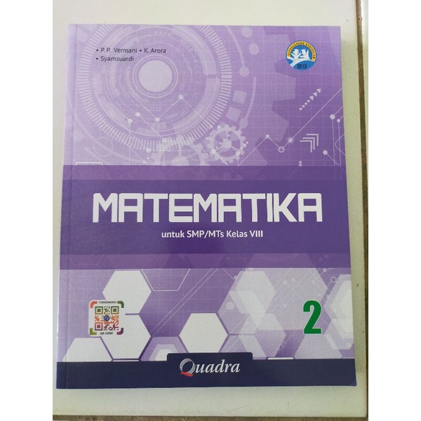 ORI buku teks matematika k13 kelas 8 penerbit Quadra edisi revisi terbaru