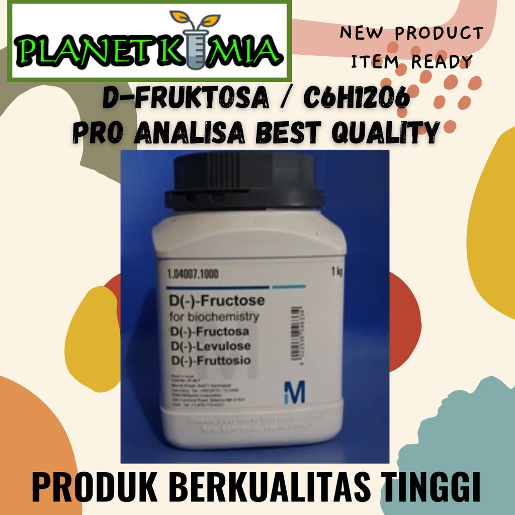 D - Fructose / D - Fruktosa Pro Analisa Merck 5 dan 10 Gram