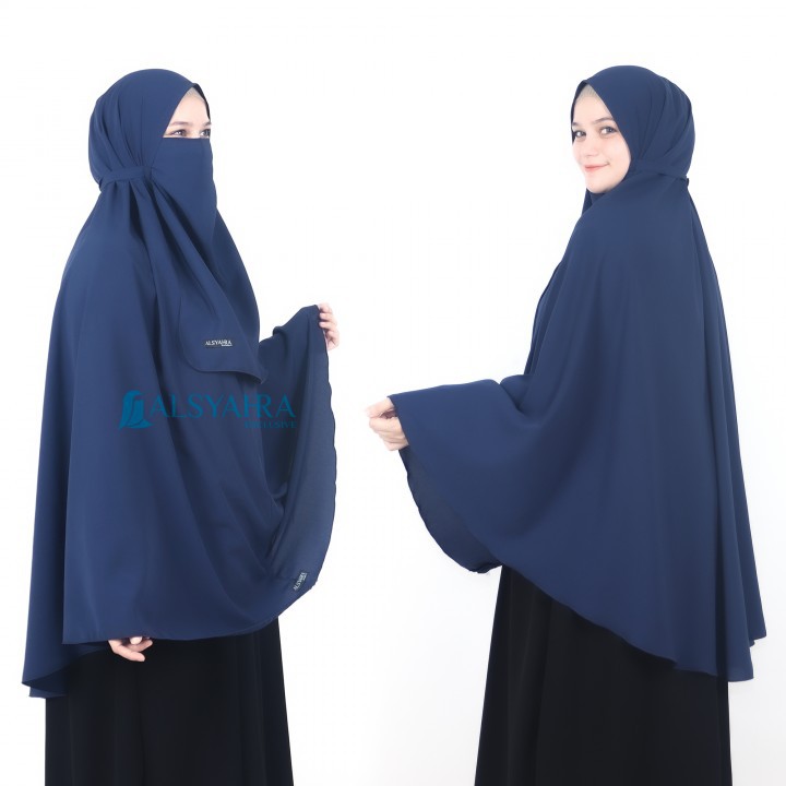 Khimar Daily Size XL Wolfis Premium Alsyahra Exclusive