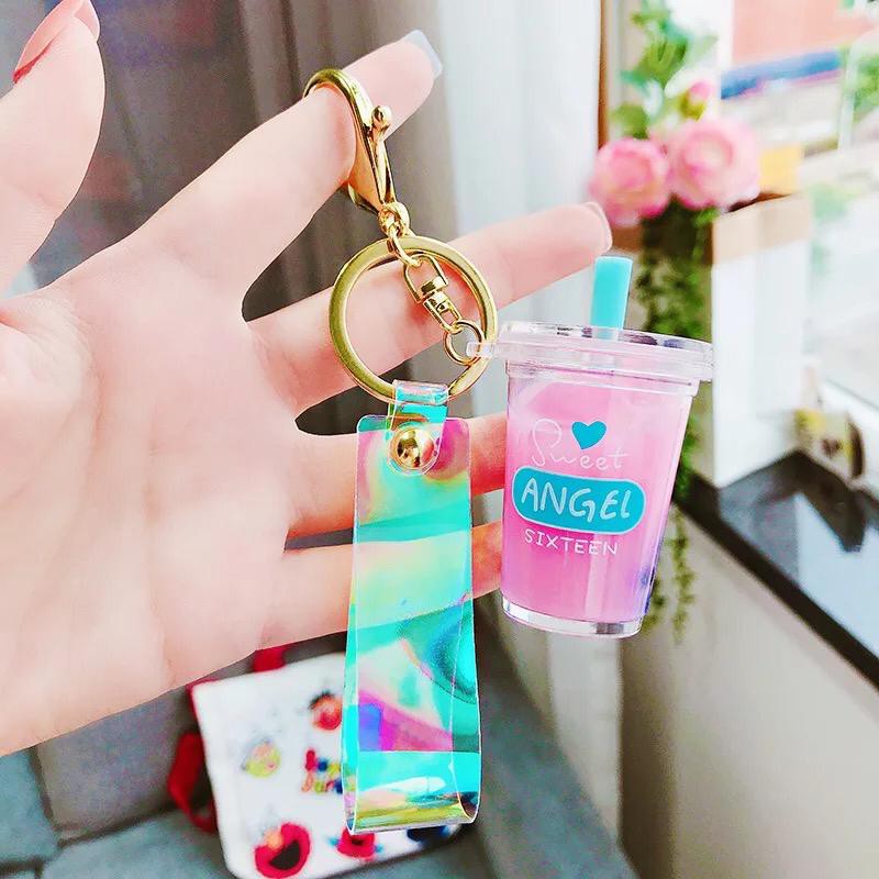 BOBA KEYCHAIN / GANTUNGAN KUNCI MILK TEA PEARL / GANTUNGAN LUCU /UNIK-5