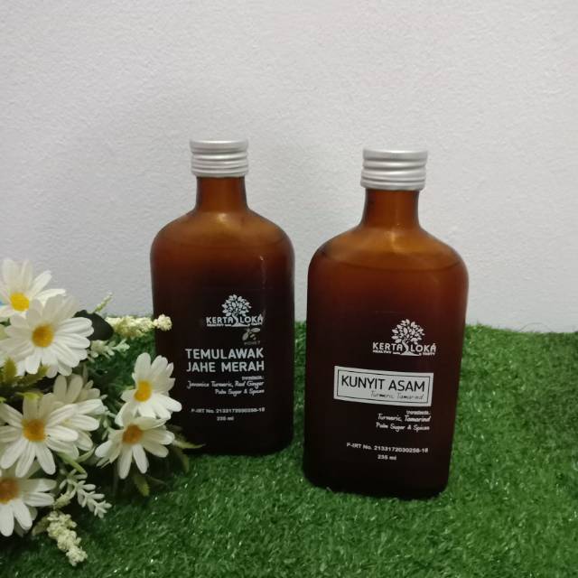 Jamu Kunyit Asam and Temulawak Jahe Merah 235ml