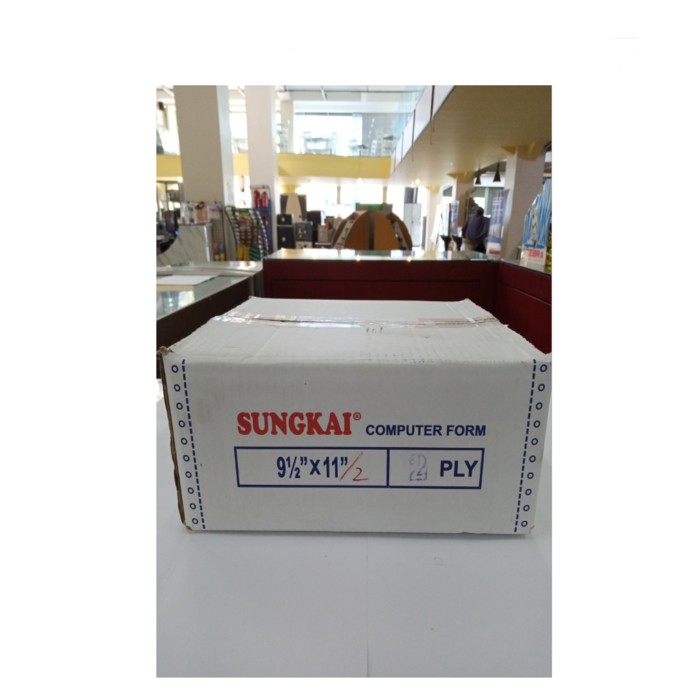 

KERTAS CONTINUOUS FORM SUNGKAI 9 1/2 X 11 2 PLY BAGI 2 (PERFORASI)