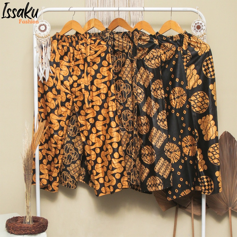 Celana Kulot Batik Panjang Jumbo Wanita Rayon Premium