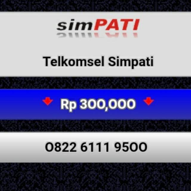 NOMOR CANTIK SIMPATI 0822 6111 9500