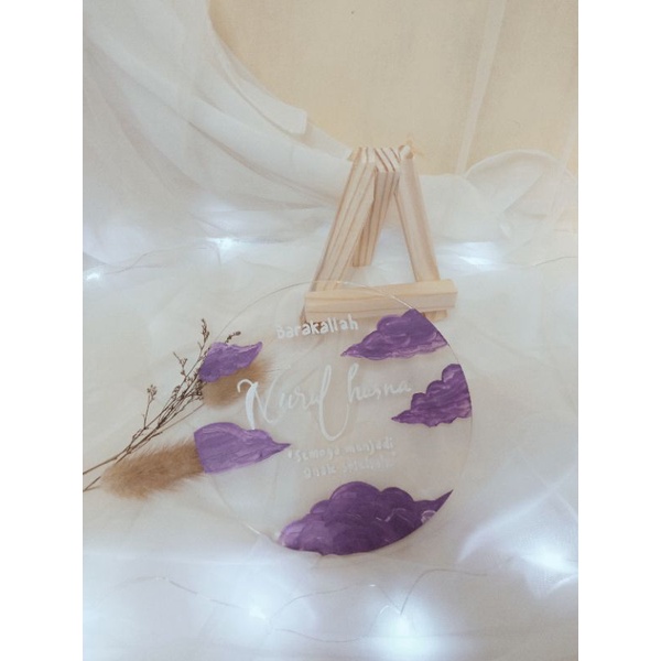 

acrylic costum (diameter 18cm)