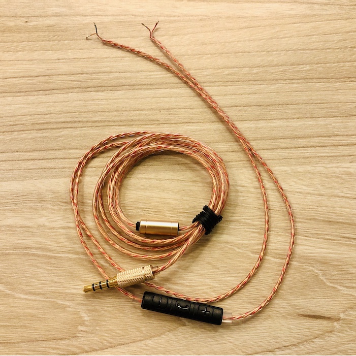 High Grade 160 Core OFC Golden DIY Earphone Repair Cable Replacement