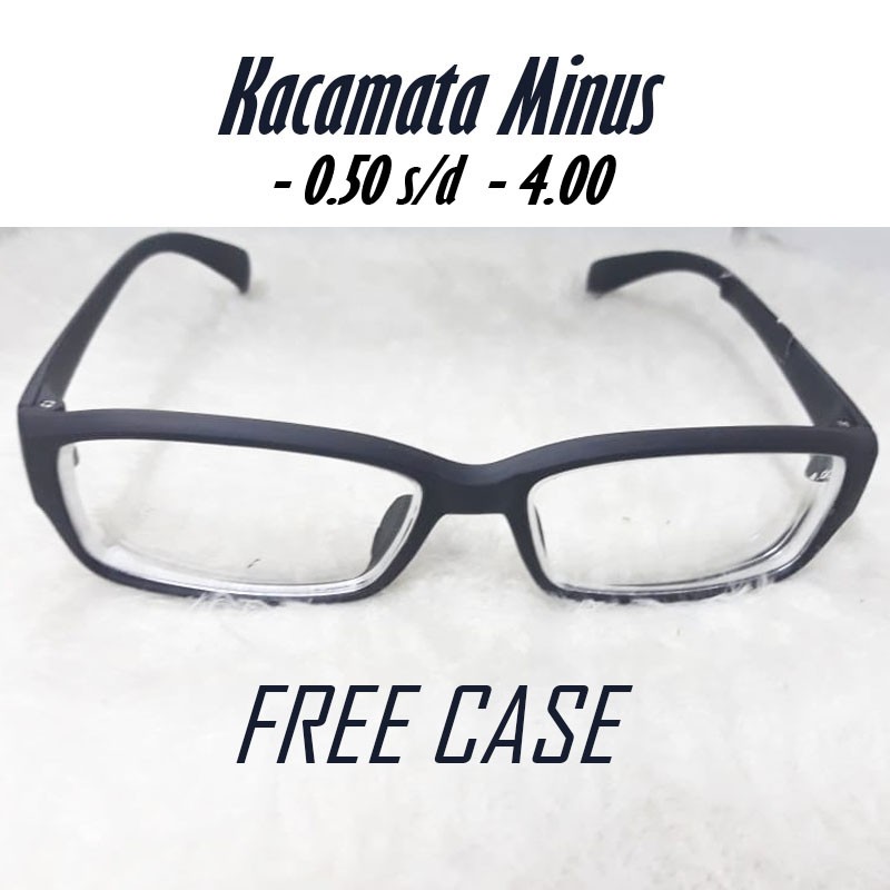 PROMOOOO!!! Kacamata Minus Pria dan Wanita Ukuran 0.50-4.00 + FREE CASE/nastushaa