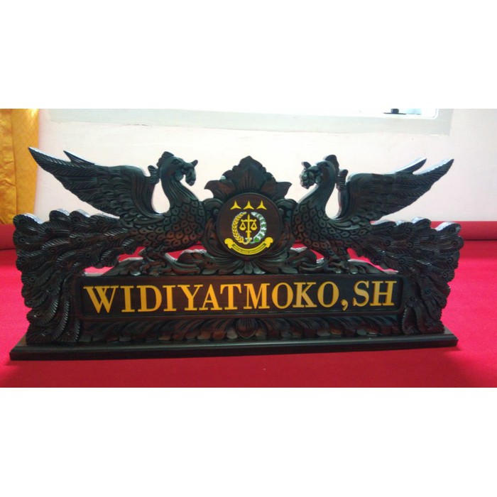 

Papan Nama Meja Motiv Merak