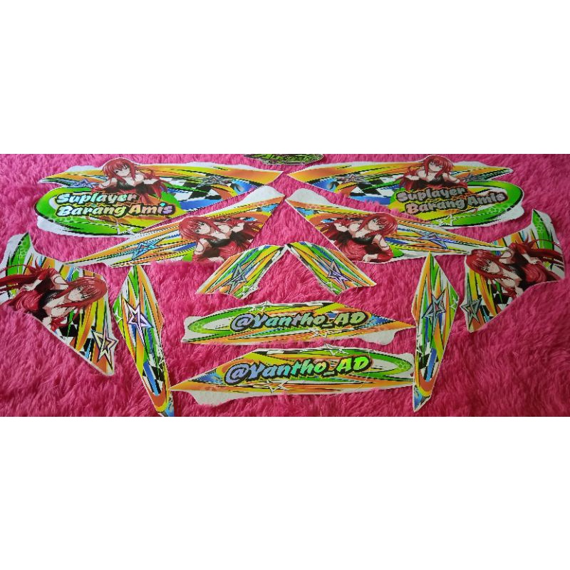 CUSTOM STRIPING TRANSPARAN HOLOGRAM CBR150  NEW, CB150R