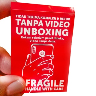 Jual Sticker FRAGILE UNBOXING 5x7cm Stiker Label Cromo HANDLE WITH CARE ...