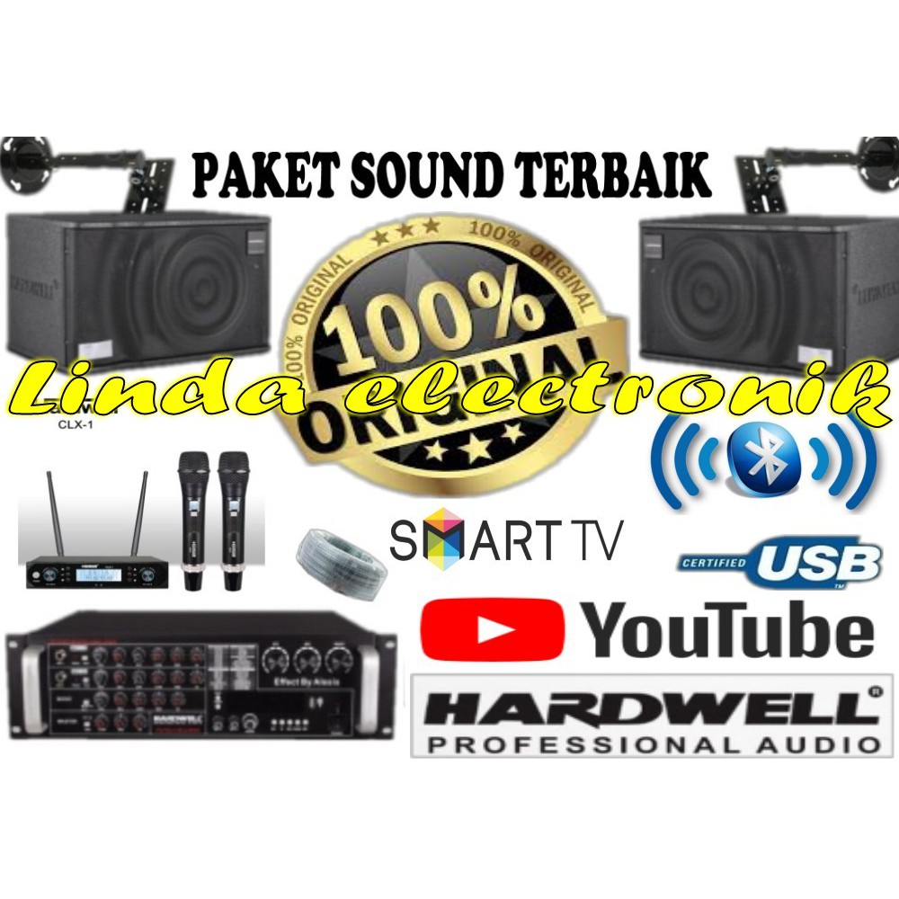 PAKET SOUND SYSTEM KARAOKE TERBAIK HARDWELL 10inch ORIGINAL