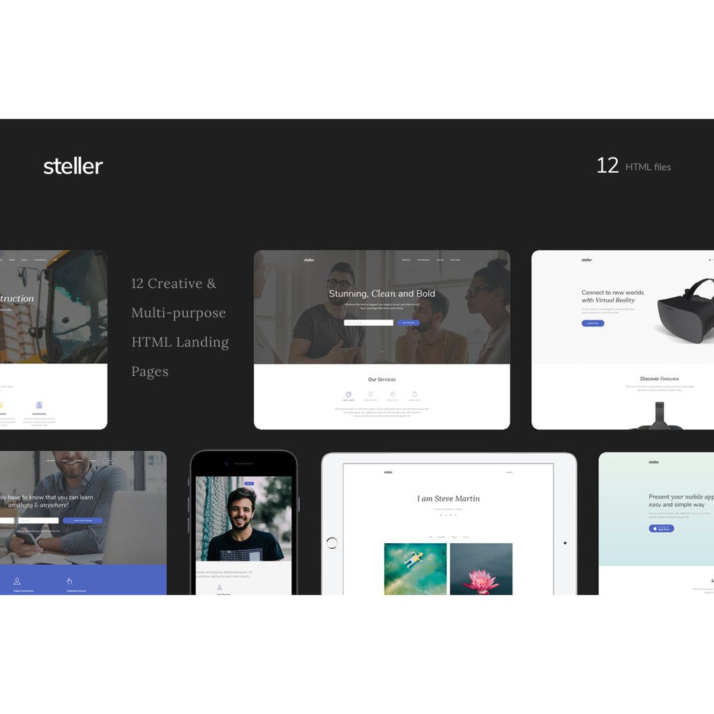Landing Page - Steller Multipurpose Landing Page With Builder