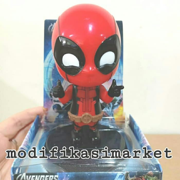 barokah pajangan mobil dashboard deadpool boneka mobil deadpool action fig