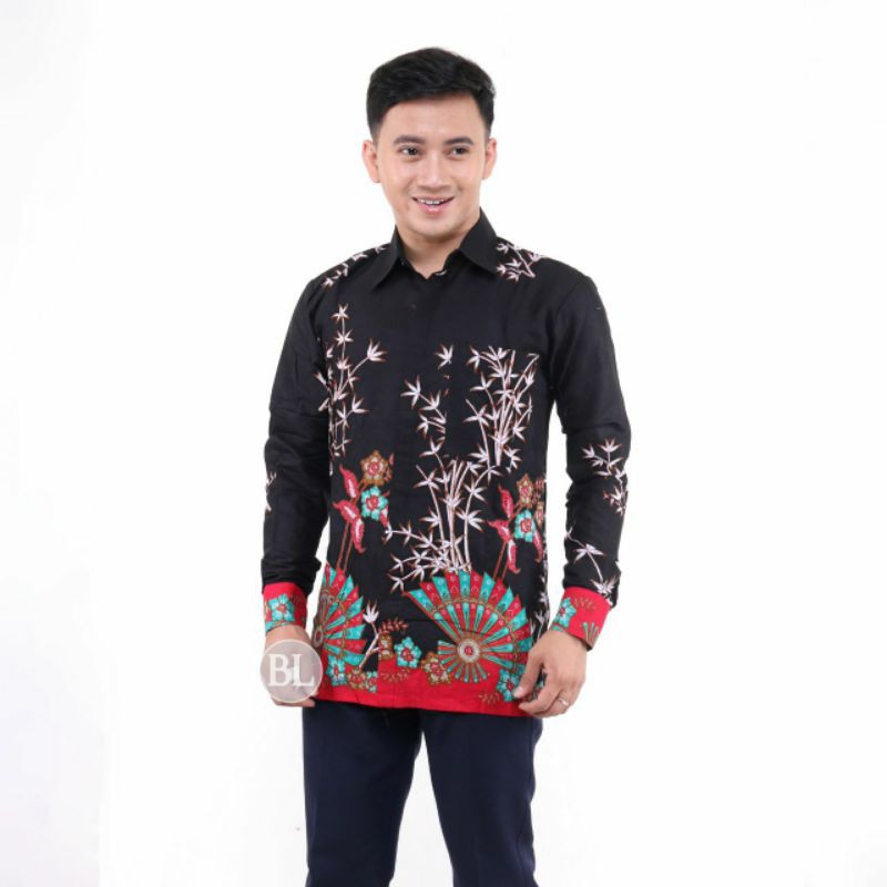 NEW ARRIVAL DISTRO BATIK PRIA BORDIR SOGAN HRB026 BATIKAF NOTOARTO BATIK IPNU-IPPNU HEM PRIA-Kmj kipas