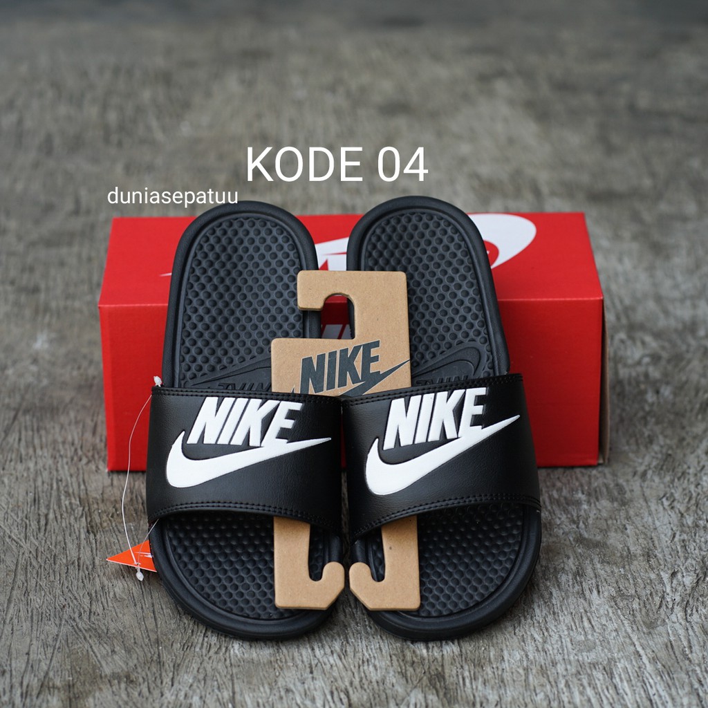 SANDAL Pria Nike Benassi Sendal Slop Grade ORI-5